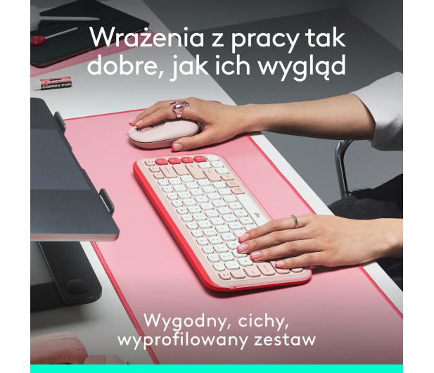 Logitech POP ICON Combo różowa - 1276188 - zdjęcie 8